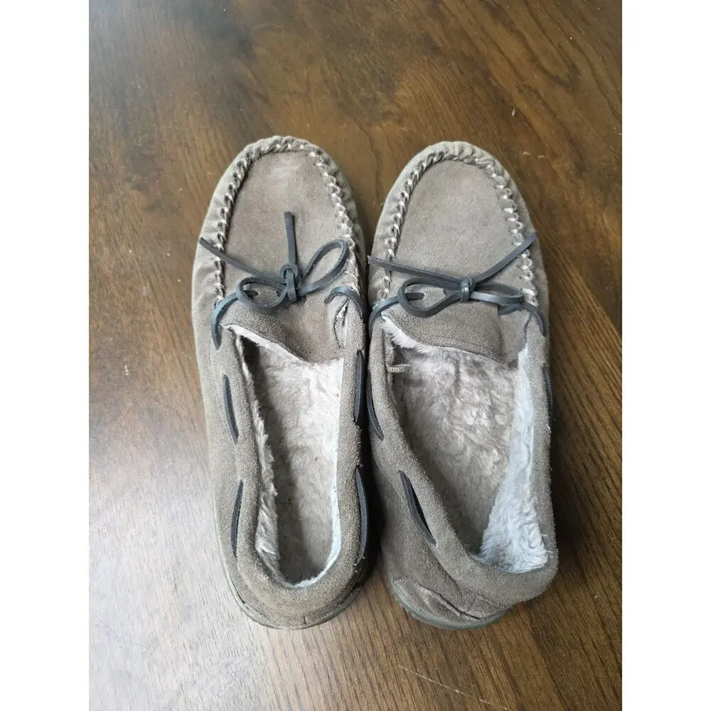George Men's Camo Genuine Leather Trapper Moccasin Slippers Size U.S. 7-8‎